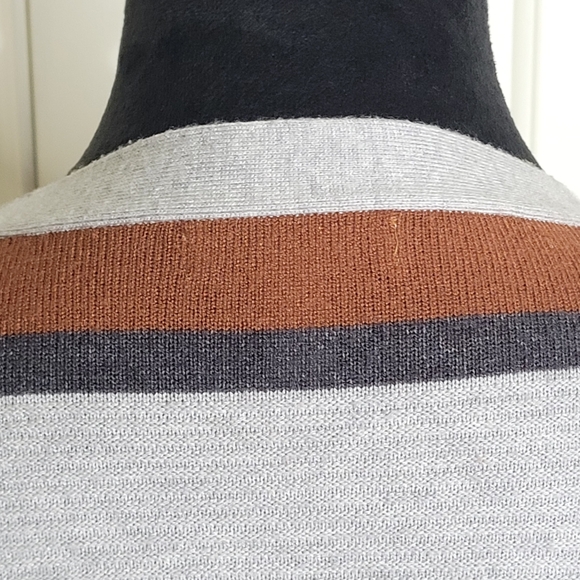 Cara Sanatana x Nine West Women's Balloon Sleeves Sweater Cardigan Brown/Gray M - Picture 7 of 13